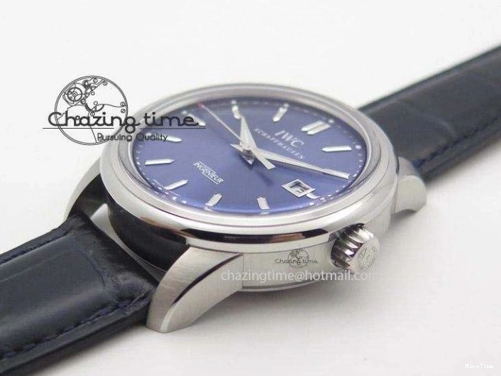 MIROTIME 0208 UrbanChic Ingeniuer St.Laurens SS Blue Dial MK 1:1 Best Edition On Black Leather Strap A 7366